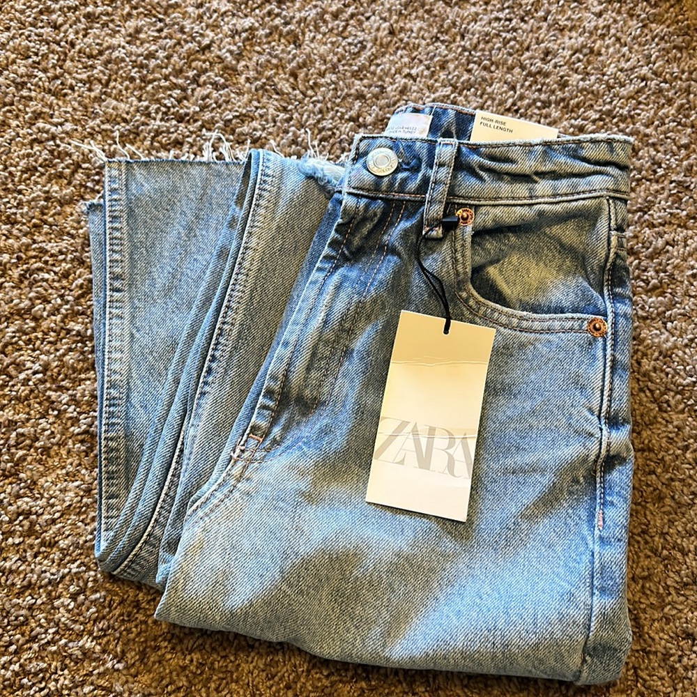 Zara Wide Leg Jeans (Size US 0)